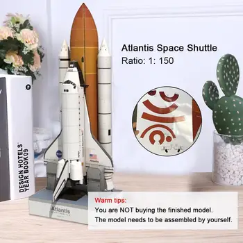 

1:150 3D Paper Model Space Shuttle Handmade DIY Prop Paper Children Atlantis For Education Toys Model Shuttle Puzzle G2P5