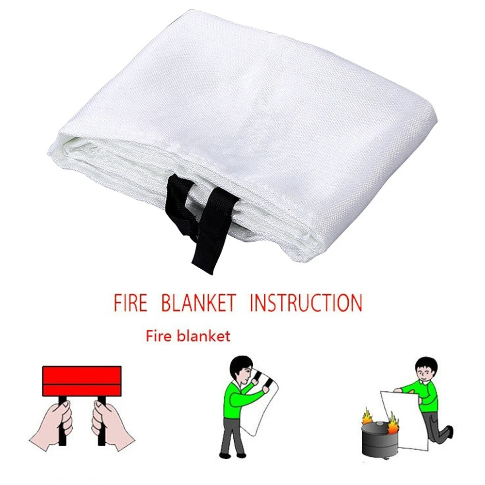 Fire Emergency Blanket Flame-Retardant Saftety 1m Sealed Work Place Camping Safety Fire Blanket