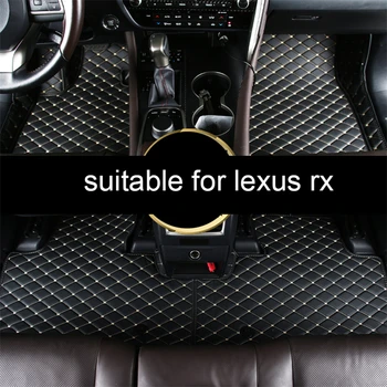 

fiber leather car floor mats for lexus rx rx330 rx400h rx350 rx200t rx300 rx450h 2003-2020 2019 2018 rx430 carpet rug