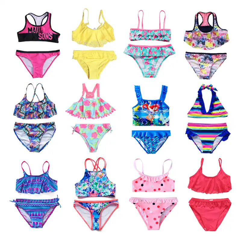 2019 neue Kleinkind Kinder Mädchen Floral Tankini Split Bademode