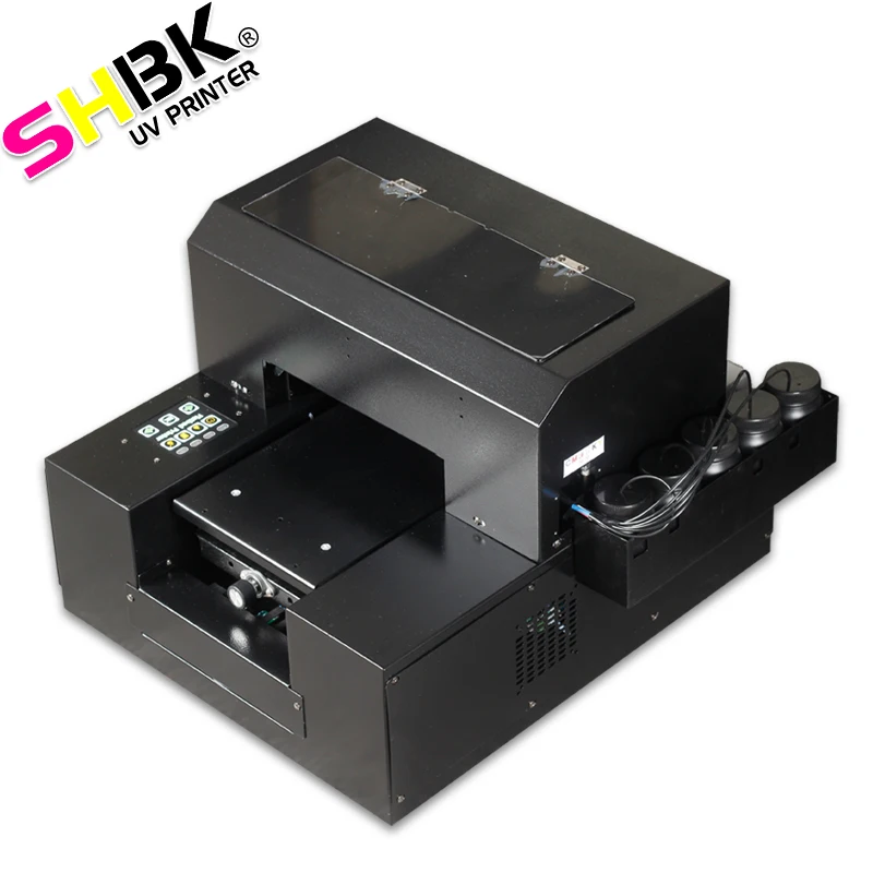 УФ принтер формата А4 маленький планшетный для чехла телефона фотография