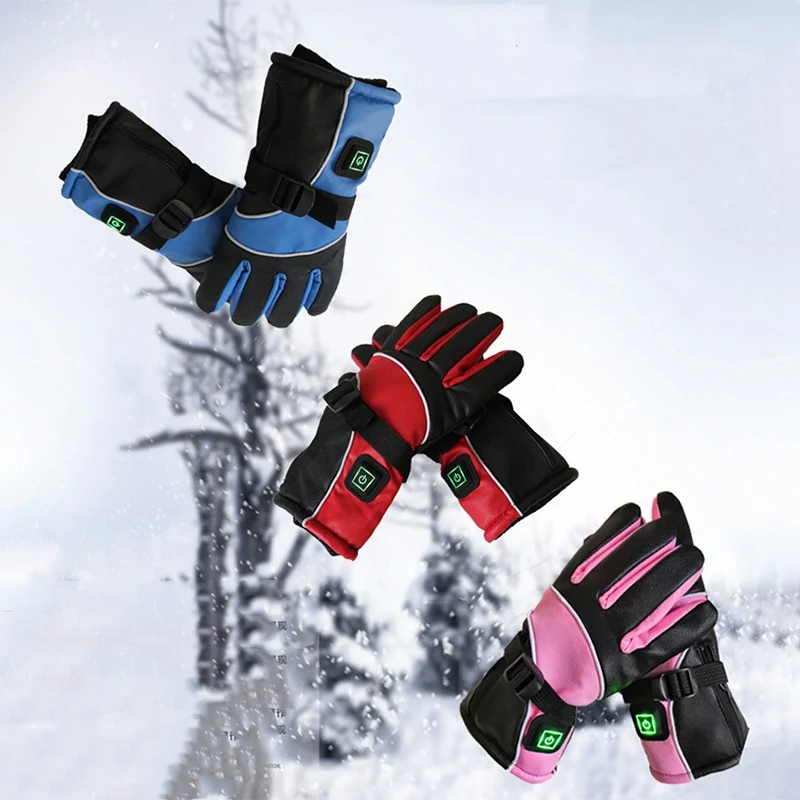 

Lithium Battery Charging Heating Gloves with Three-Speed Thermostat Switch Heating Gloves Electric Car Motorcycle Electric Glove