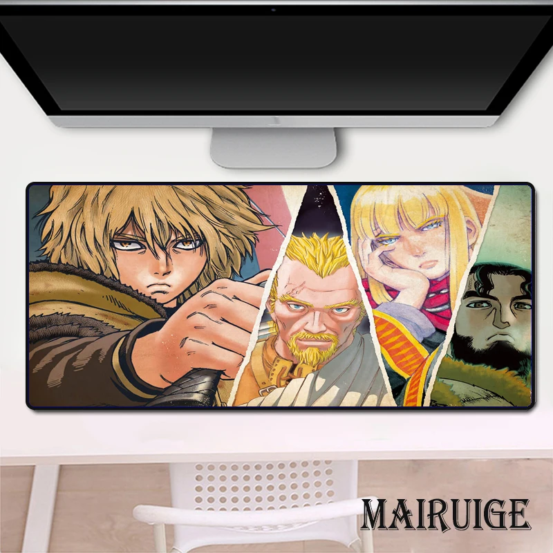 

Vinland Saga Japanese anime game office design mouse pad non-slip waterproof beautiful rubber mousepad for 300X600 to400X900