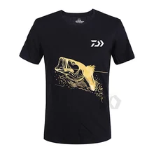 Мужская футболка для рыбалки Daiwa с круглым вырезом, одежда для рыбалки с коротким рукавом, одежда с защитой от ультрафиолета, дышащие рубашки для рыбалки, спортивная одежда для рыбалки