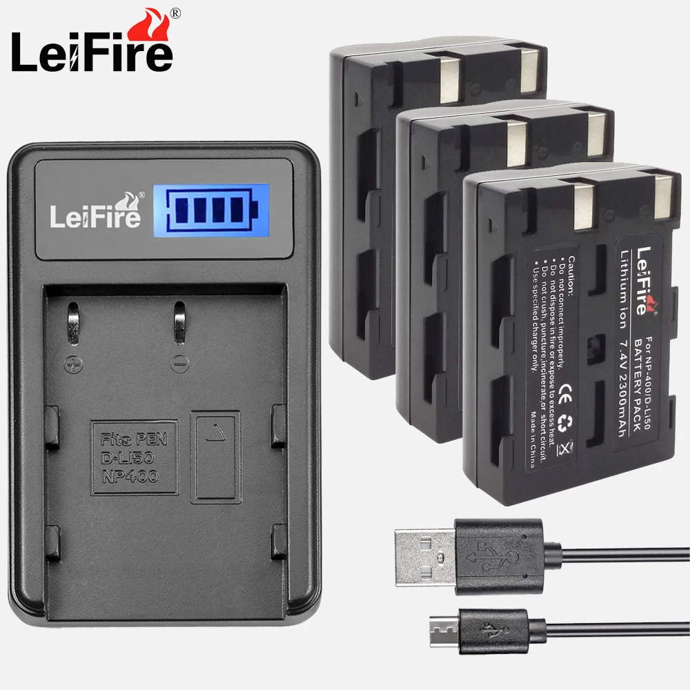 4 шт набор NP-400 NP 400 NP400 D-LI50 DLI50 Аккумулятор для камеры + ЖК-Зарядное устройство USB Konica