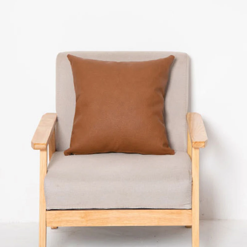 

New Cushion Cover PU Leather Pillowcase Core Decor Cushions Throw Pillows Luxury Pillow Covers Decorative For Living Room Sofa