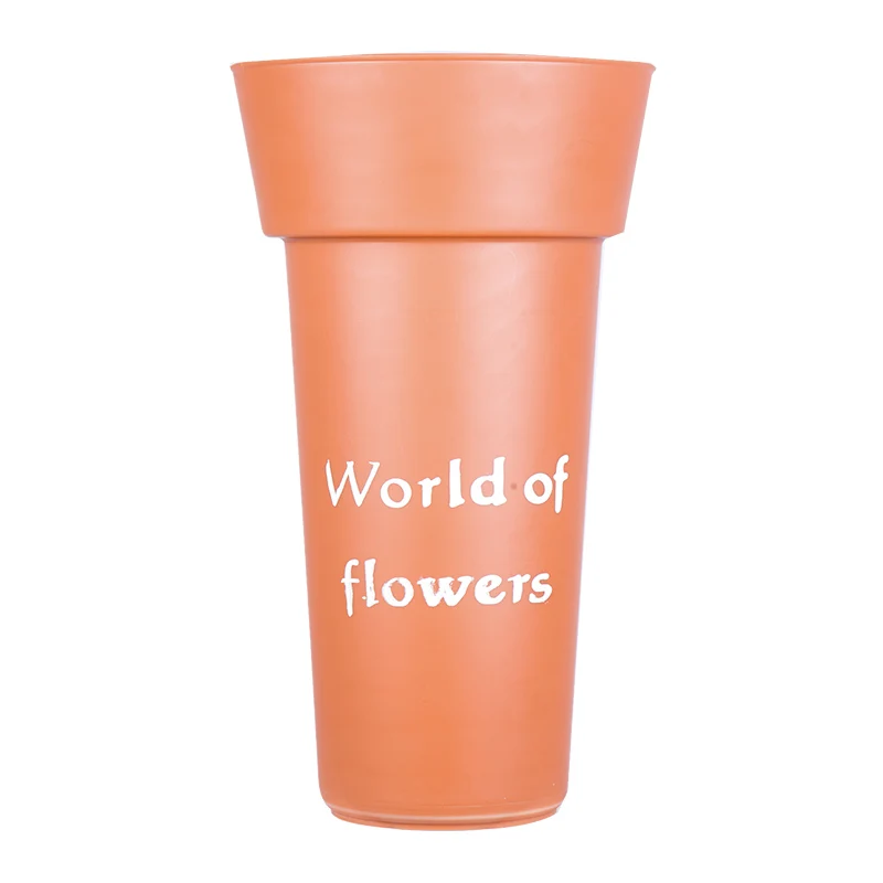 2 шт пластиковая напольная ваза цветочный магазин круглая Цветочная бочка пластиковая Водонепроницаемая Цветочная бочка пластиковая Цветочная большая ваза