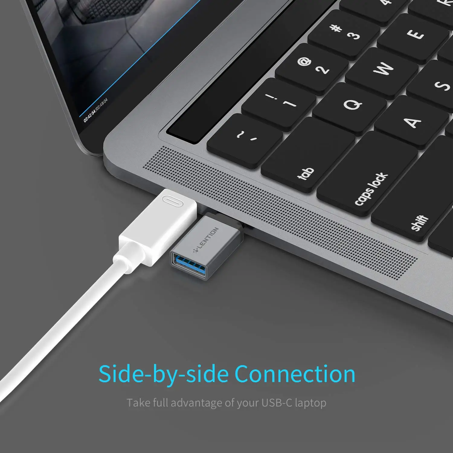 USB-C to USB 3.0 Adapter, Convert Type-C to Type-A Compatible MacBook Pro 13/15 (Thunderbolt 3 Port), 2018 2019 Mac Air/iPad Pro