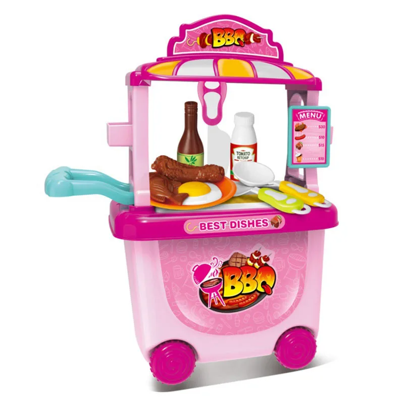 

Baby Model Mini Small Cart GIRL'S Candy Car Ice Cream Shop Supermarket Children Play House Toys