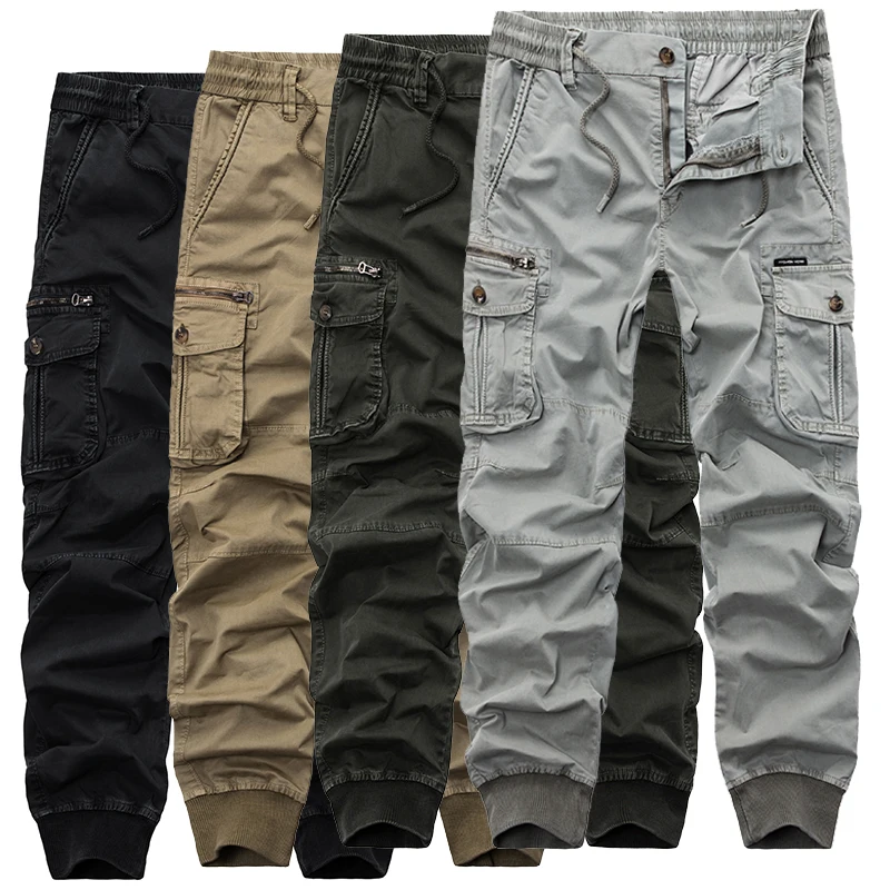  2020 Mens Camouflage Tactical Cargo Pants Men Joggers Boost Military Casual Cotton Pants Hip Hop Ri