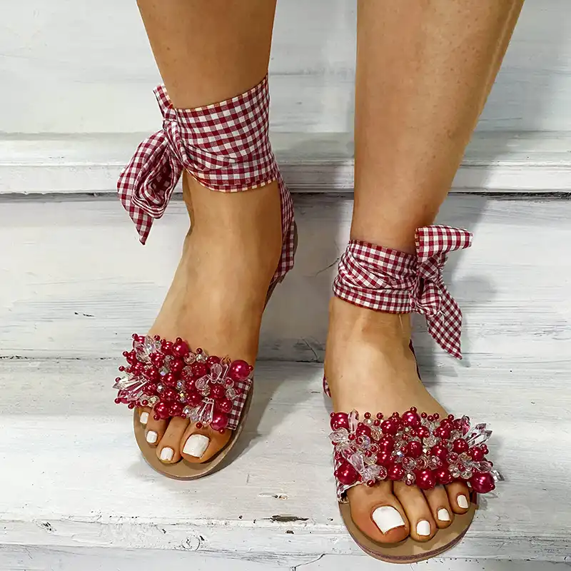 cloth wrap sandals