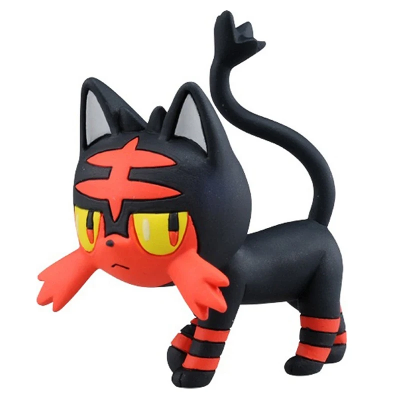 Takara Tomy Pokemon Moncolle EX Sun Moon 4 см мини игрушка Коллекция фигурка EMC04 Litten Новинка