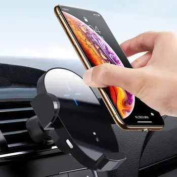 

15W Qi Fast Charging Auto-clamping Vehicle Mount Windshield Dash Vent Smart Wireless Phone Holder Charger With Base
