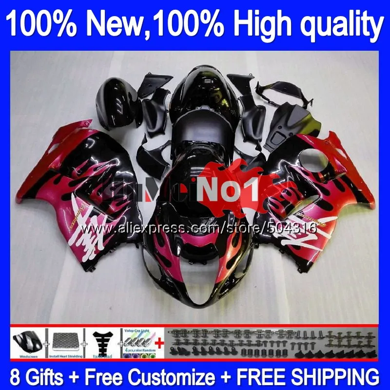 Корпус для SUZUKI Hayabusa GSXR-1300 GSXR 1300 27MC. 16 Красный Пламя GSXR1300 1996 1997 1998 1999 2000 2001 96 97 98 99 01 обтекатель