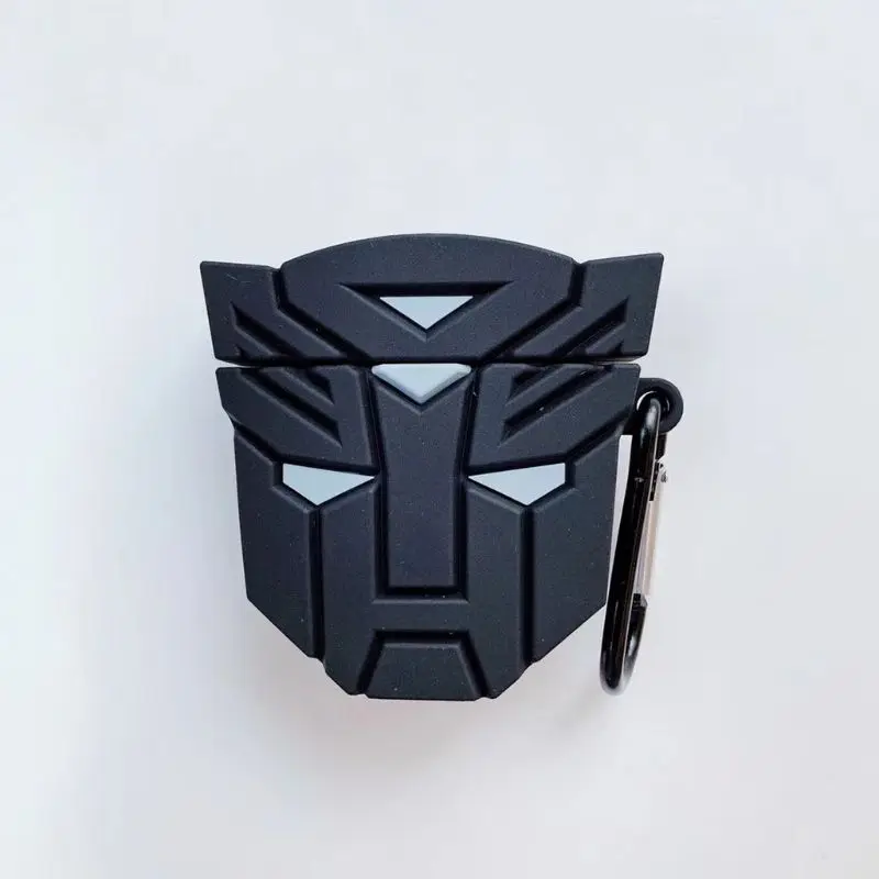 

Fashion Cute Colorful Transformers Soft Silicone Protective Cover Shockproof Case Skin With Lanyard for Airpods 1/2 Charging Box