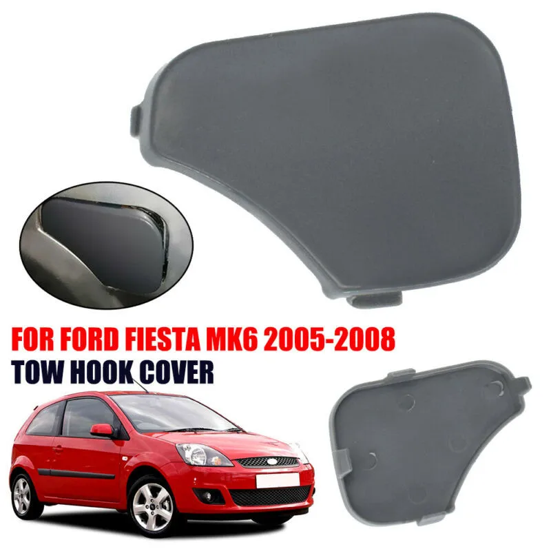 Per Ford Fiesta Mk6 2005-2008 Tappo Coperchio Gancio Traino Paraurti Anteriore Auto 1375861 / 6S6117A989Aa