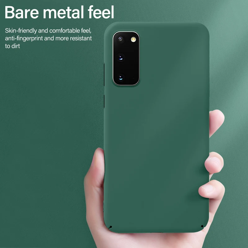 Ultra-thin Colorful Matte Hard PC Phone Case For Samsung Galaxy S20 S10 E 5G S9 S8 Note 10 9 Plus Cute Shockproof Frosted Cover