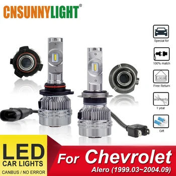 

CNSUNNYLIGHT LED Car Headlight Bulbs Special Replace For Chevrolet Alero(1999.03~2004.09) High Low Beam Car Light Accessories