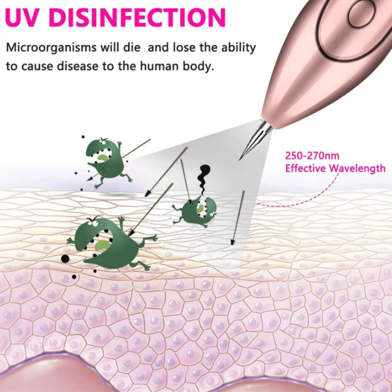 Новинка 9 передач ЖК лазерная ручка для удаления Крота веснушки старческий налет
