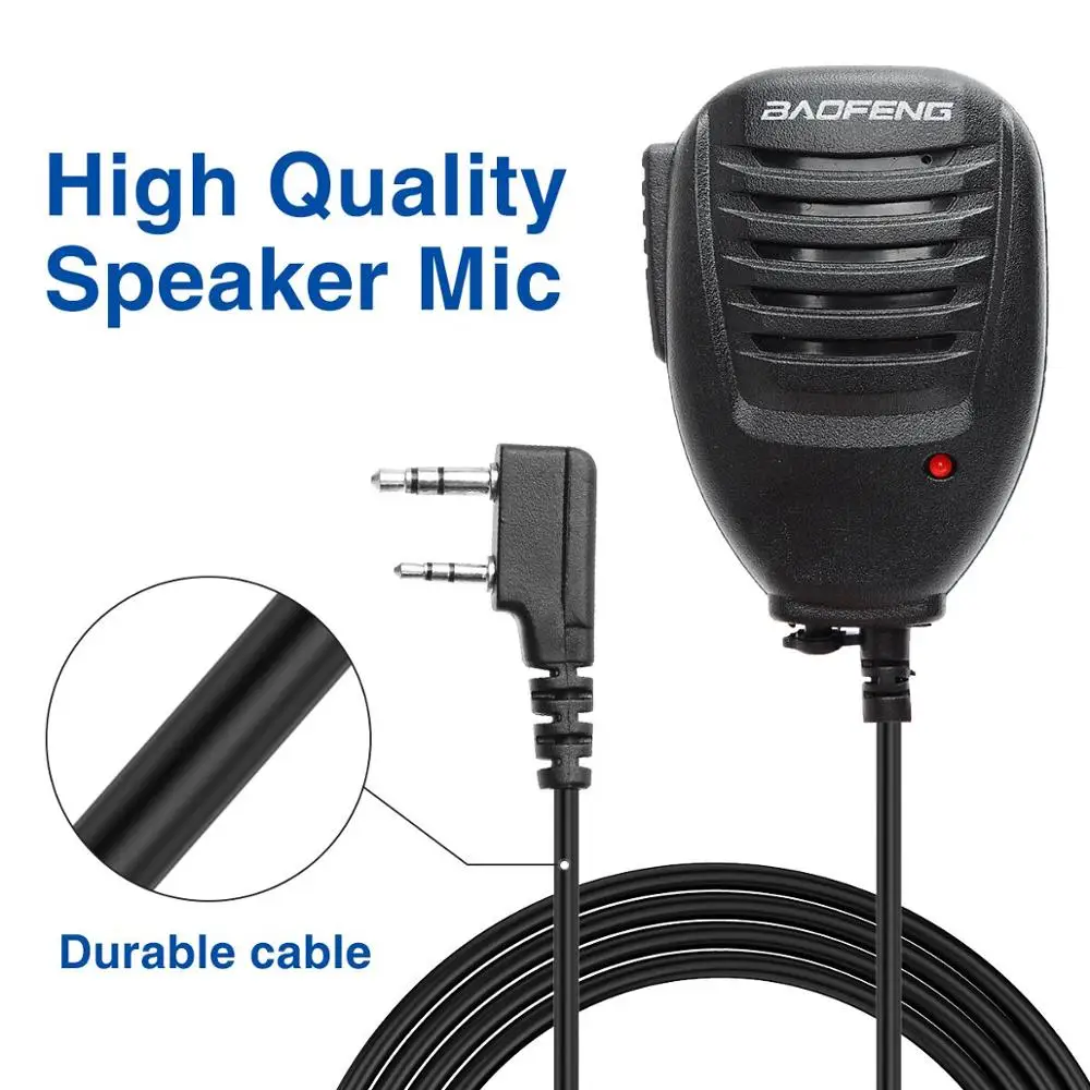 Оригинальный Baofeng ручной микрофон Динамик для иди и болтай Walkie Talkie “иди UV 5R 10R BF 888S