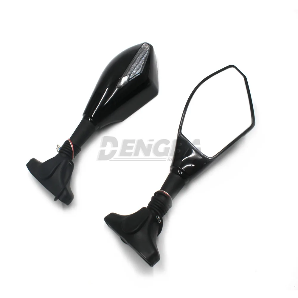 Для Honda Suzuki Kawasaki Ducati Yamaha фонари указателя поворота мотоцикла боковые зеркала индикатор заднего вида зеркало