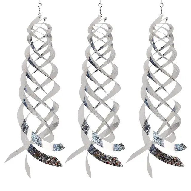 1/3/10/20Db Forgó Fényvisszaverő Rúd Madárcsoportos Védelem Ijesztő Szerszám Madárriasztó Szalag Reflektív Anti -Madár Ijesztés