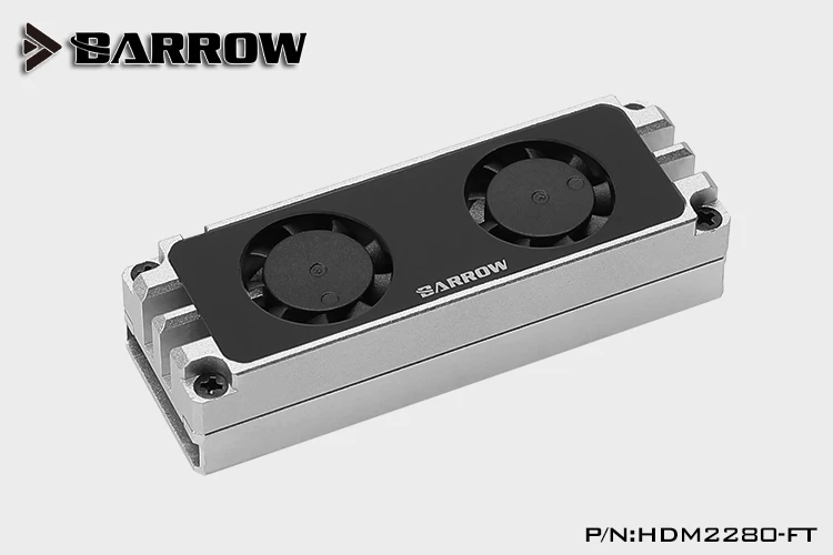 Barrow 2280 22110 Pcie Sata m2 Nvme Ssd Duplo Ventilador Dissipador de Calor Hdm2280-ft - Imagem 3
