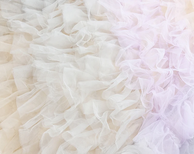 Summer Hot New Trendy Sexy Strapless Sleeveless Elegant Gradient Cascading Ruffles Celebrity Party Long Mesh Dress