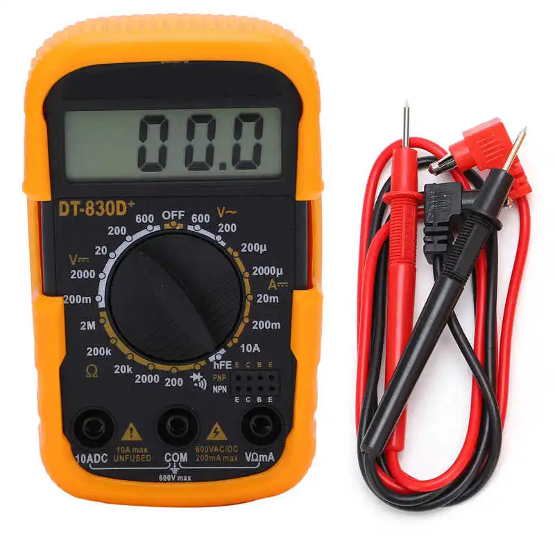 Dt‑830d+digital Multimeter Portable Manual Adjustment Voltage Tester