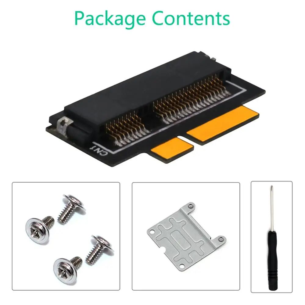 

7+17 Pin mSATA SSD To SATA Adapter Card for 2012 Macbook pro retinaÂ and imac