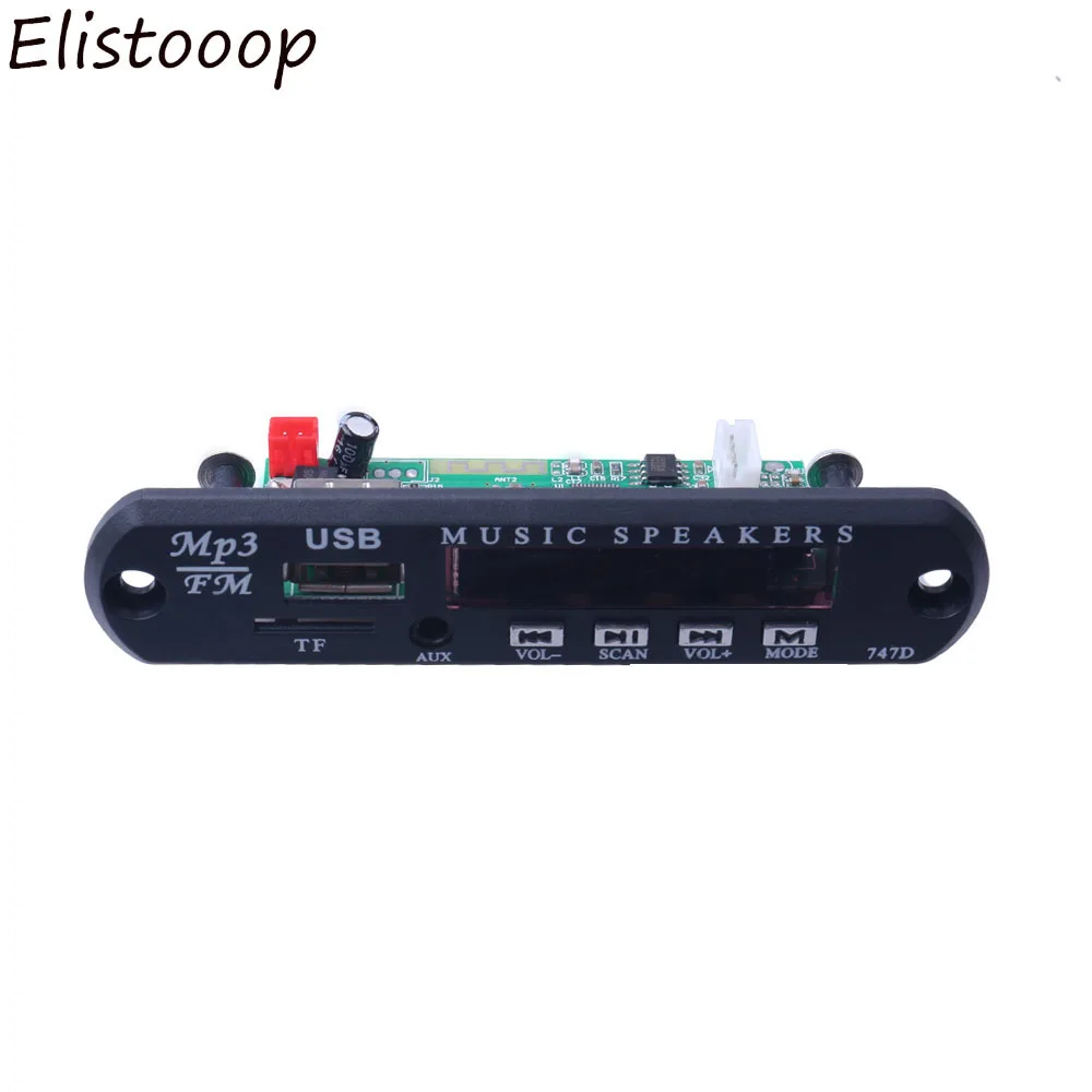 DC 12 В беспроводной Bluetooth-совместимый MP3 WMA декодер плата аудио модуль USB TF радио