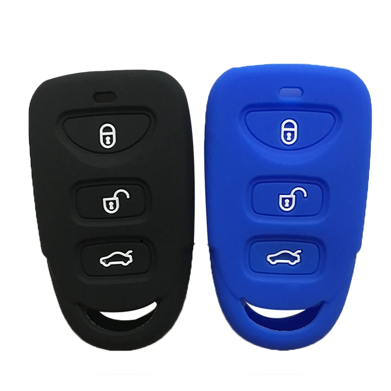 

Top Layer Leather Key Cover For Hyundai Elantra Sonata Kia Optima Sorento Dwcx Rubber Flip Key Car Case For Keychain Alarm