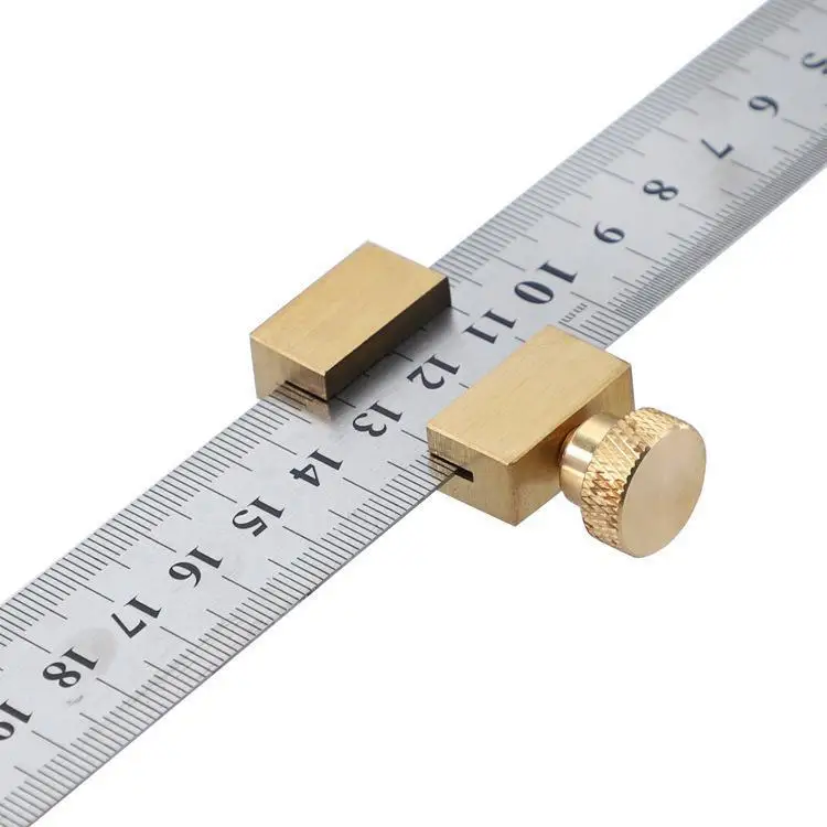 

Woodworking T-Type Ruler 0-300mm 12inch Cutting Marking Gauge Carpenter DIY Measuring Tool