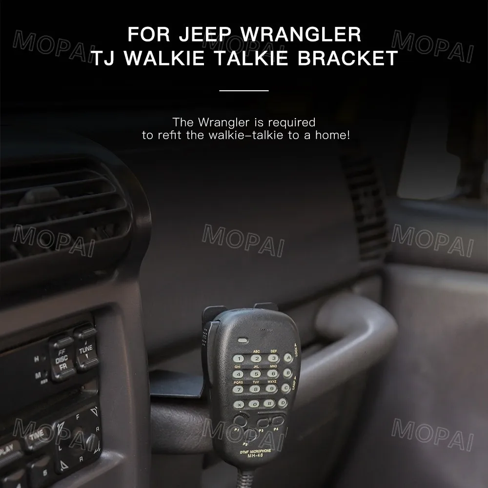 MOPAI накладки для салона автомобиля Jeep Wrangler TJ Walkie Talkie кронштейн держатель для телефона Подставка для Jeep Wrangler TJ 1997-2006