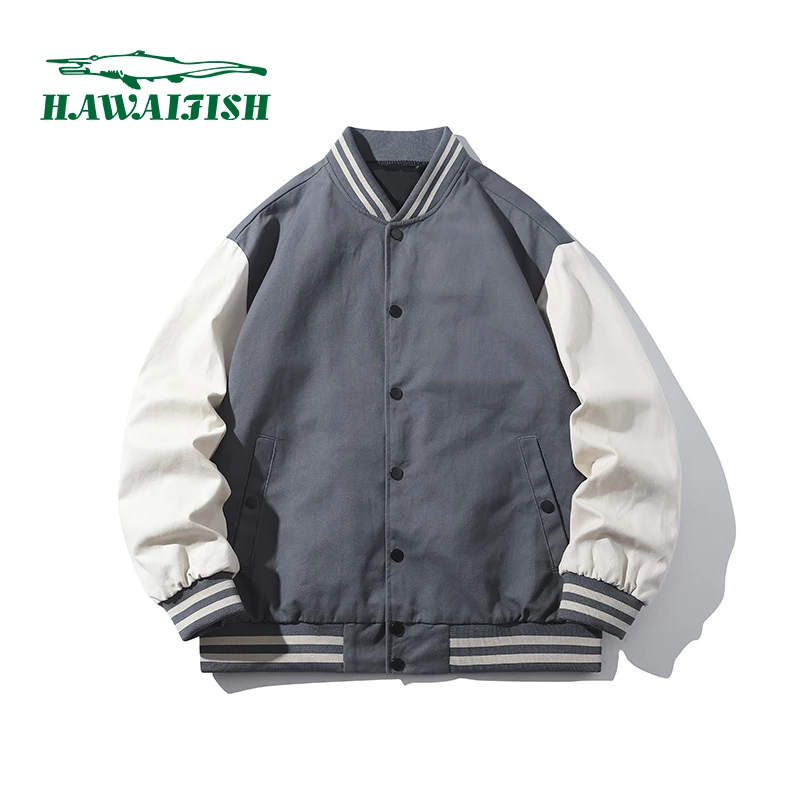 

Mens Jackets And Coats Cotton Baseball Collar Jacket Autumn Men's Jacket Casual Loose all-match Hip hop Baseball Uniform Jacket