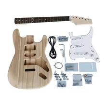 Полный комплект Aiersi из цельной древесины ST TL набор для электрической гитары незаконченная сборка вашего Tele Strato Diy Набор для гитары