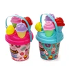 6Pieces Summer Game Kit Sand Playing Toy Sandpit Beach Sandbox with Bucket Beach Sand Toy Ice Cream Model Kids’ Play Set 1