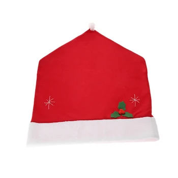 

New Christmas Chair Cover Xmas Kitchen Dining Chair Covers Christmas Decoration for Home Restaurant Party Supply