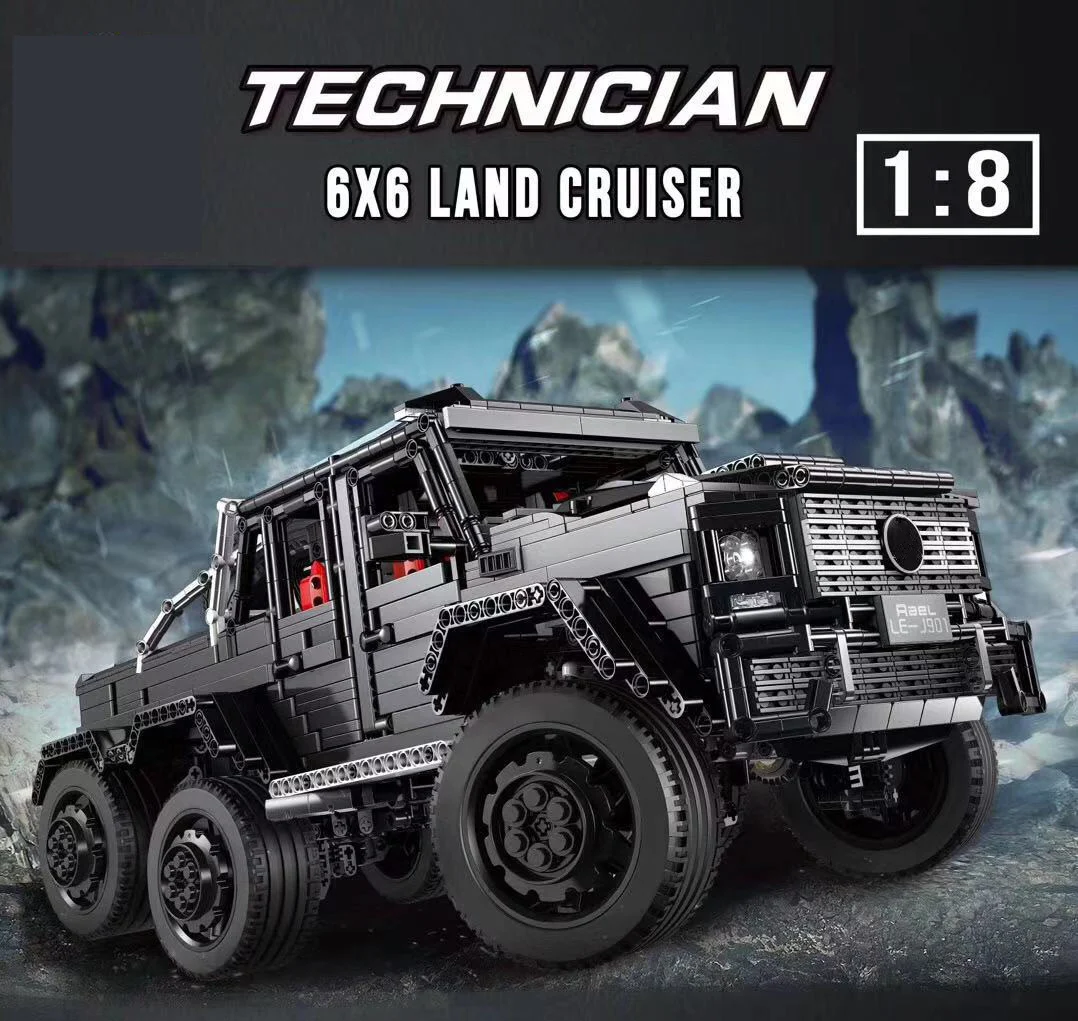 3300 шт. совместимая техника машины серии MOC 2425 G63AMG 6X6 LAND крейсерская модель