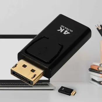 

HD Plug And Play Adapter Converter High Speed DP Male To HDMI Female PBS Shell Portable 4K X 2K Display Port Durable No Flicker