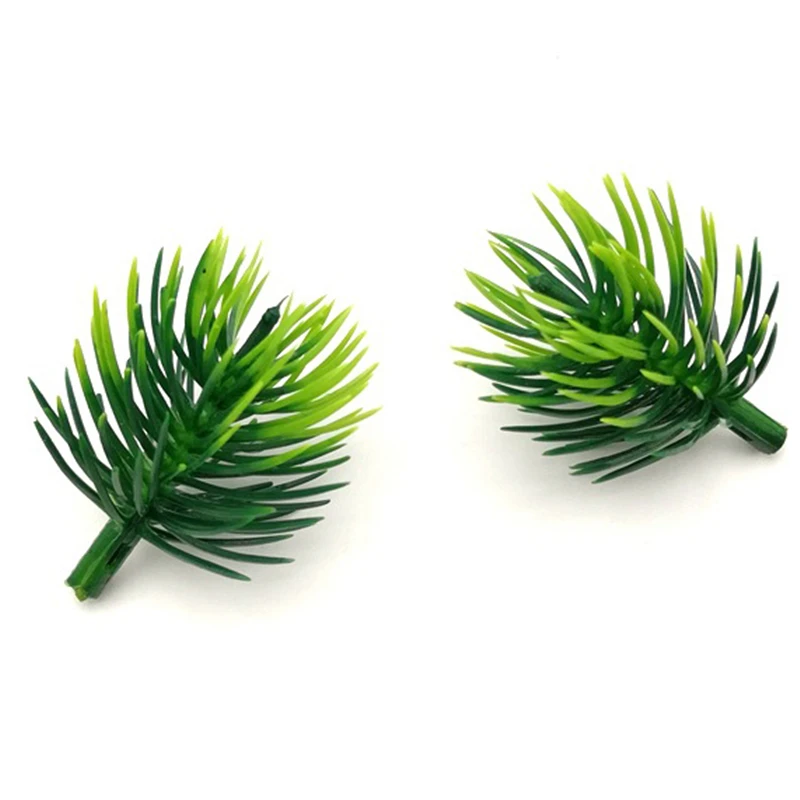 

100pcs Artificial pine needles Fake Plants Branches Artificial flowers For Christmas Tree Decorations DIY Accessories