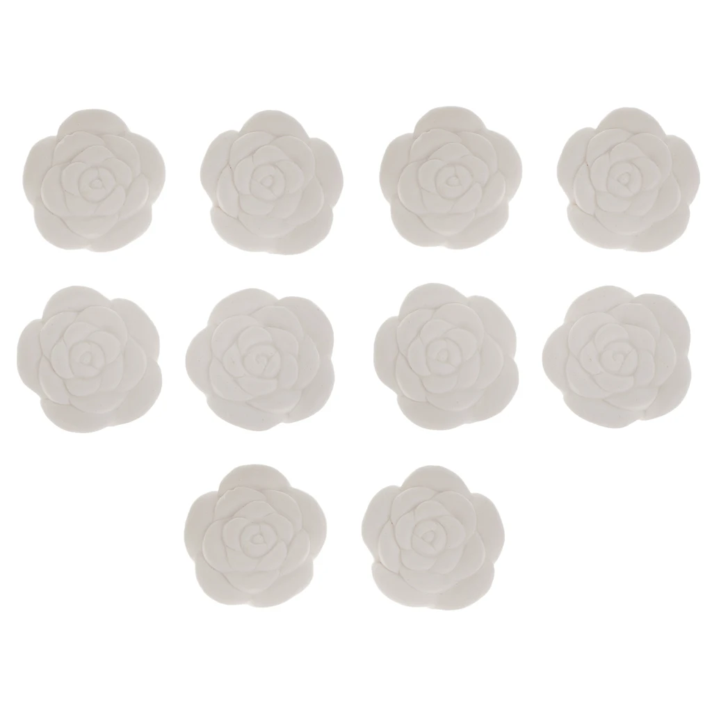 10x White Rose Aroma Fragrance Essential Oil Diffuser Home Stones Party Gift