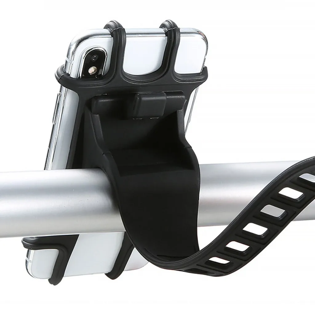 Bike Phone Holder Silicone Adjustable Pull Button Anti-shock Mount Bracket Fork For Bicycle Z0615 | Мобильные телефоны и