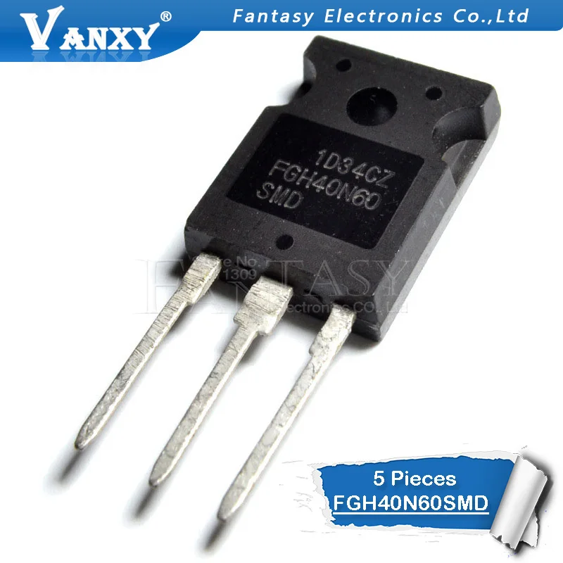 5 шт. FGH40N60SMD TO247 40N60SMD TO 3P 40N60 GH40N60 TO 247 IC новый оригинальный|Интегральные схемы| | АлиЭкспресс