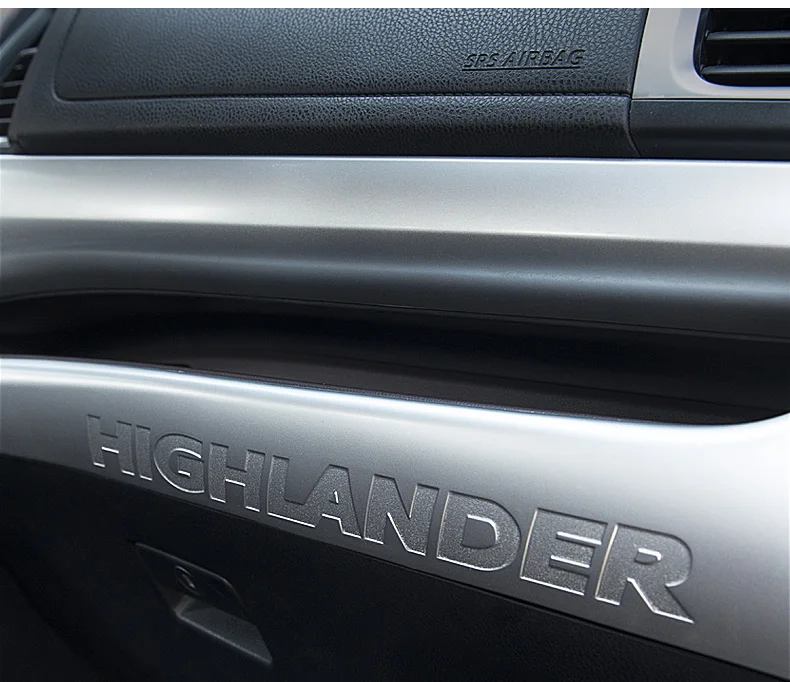 Aiwins автомобильный Стайлинг для Toyota Highlander- аксессуары интерьерная Автомобильная средняя консоль полоса декоративная накладка