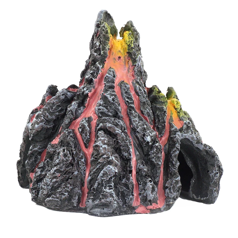 

resin figure mental psychological sand table game box court therapy Natural scene model volcano