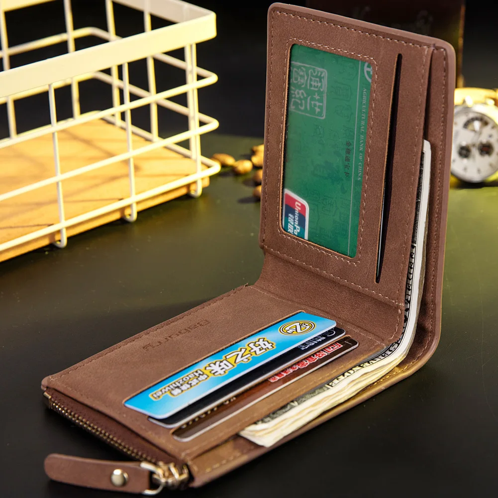 

Men Vintage Wallet Short Paragraph Casual Coin Purse Multi-card Position Card Bag Card Clip Wallet Men Wallet