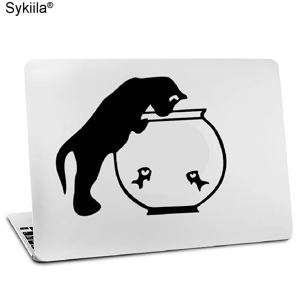 Vinyl Film Sticker Vinyl Sticker For Apple Macbook Air 11 13 inches For Mac Pro Retina 13 15 Skins Cover Glow Black Decal Cat Monkey Wolf Touch