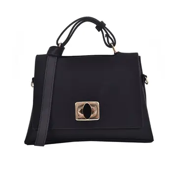 

New Trend Ladies Frosted PU Handbag Female Lock Buckle Small Square Bag Hit Color Shoulder Messenger Bags