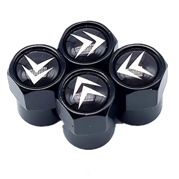 

4pcs Car Wheel Tire Valve Caps Stem Case For Citroens C4 C1 C5 C3 C6 C-ELYSEE VTS car emblems Auto Accessories